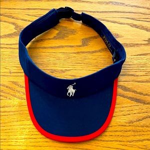 Polo Ralph Lauren US Open Golf Visor - Navy & Red